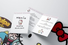 Meniuri pentru botez cu Hello Kitty - Image 1/6